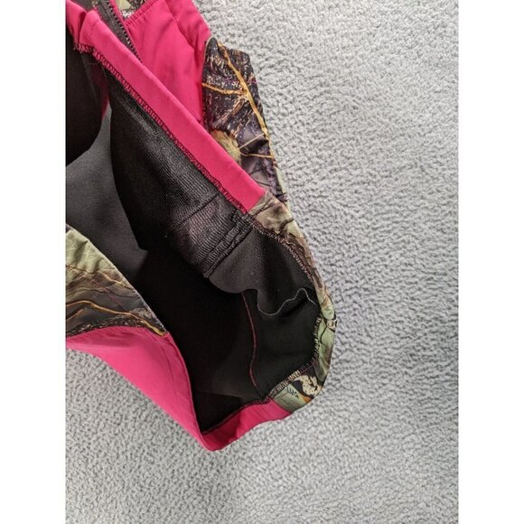 Burly Girl Soft WFS Softshell Vest Jacket Womens Large L Pink Camo Full Zip - Picture 10 of 11